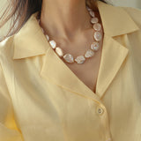 Elegant Rebellion Baroque Pearl Statement Necklace