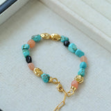 Summer Vacation Vibes Turquoise Beaded Bracelet