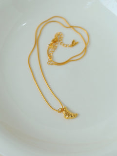 Petite Croissant Pendant Necklace