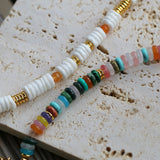 Rainbow Multi Stone Beaded Bracelet