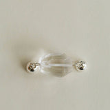 Ocean Serenity Aquamarine & Clear Quartz Magnetic Convertible Beaded Necklace