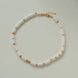Rainbow Multi Stone Beaded Necklace