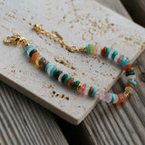 Rainbow Multi Stone Beaded Bracelet