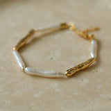 Streamer Toothpick Baroque Pearl Bracelet