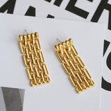 Vintage Wide Version Chain Long Earring