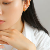 Petite Croissant Stud Earrings