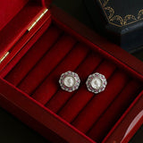 Ancient Greek Retro 925 Silver Coin Stud Earrings - Type A - floysun