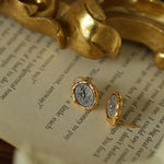 Ancient Greek Retro 925 Silver Coin Stud Earrings - Type B - floysun