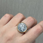 Antique Roman Silver Coin Ring - floysun