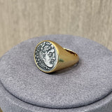 Antique Roman Silver Coin Ring - floysun