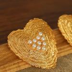 Antique Style Fashion Heart Red Agate Brooch - floysun