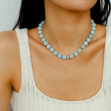 Aquamarine Beaded Necklace - floysun