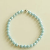 Aquamarine Beaded Necklace - floysun