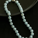 Aquamarine Beaded Necklace - floysun