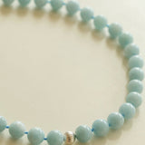 Aquamarine Beaded Necklace - floysun
