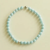 Aquamarine Beaded Necklace - floysun