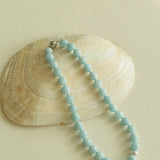 Aquamarine Beaded Necklace - floysun