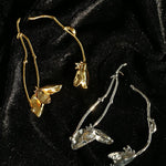 Asymmetrical Lotus Drop Earrings - floysun