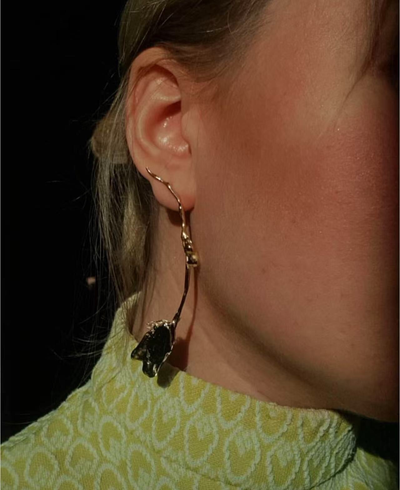 Asymmetrical Lotus Drop Earrings - floysun