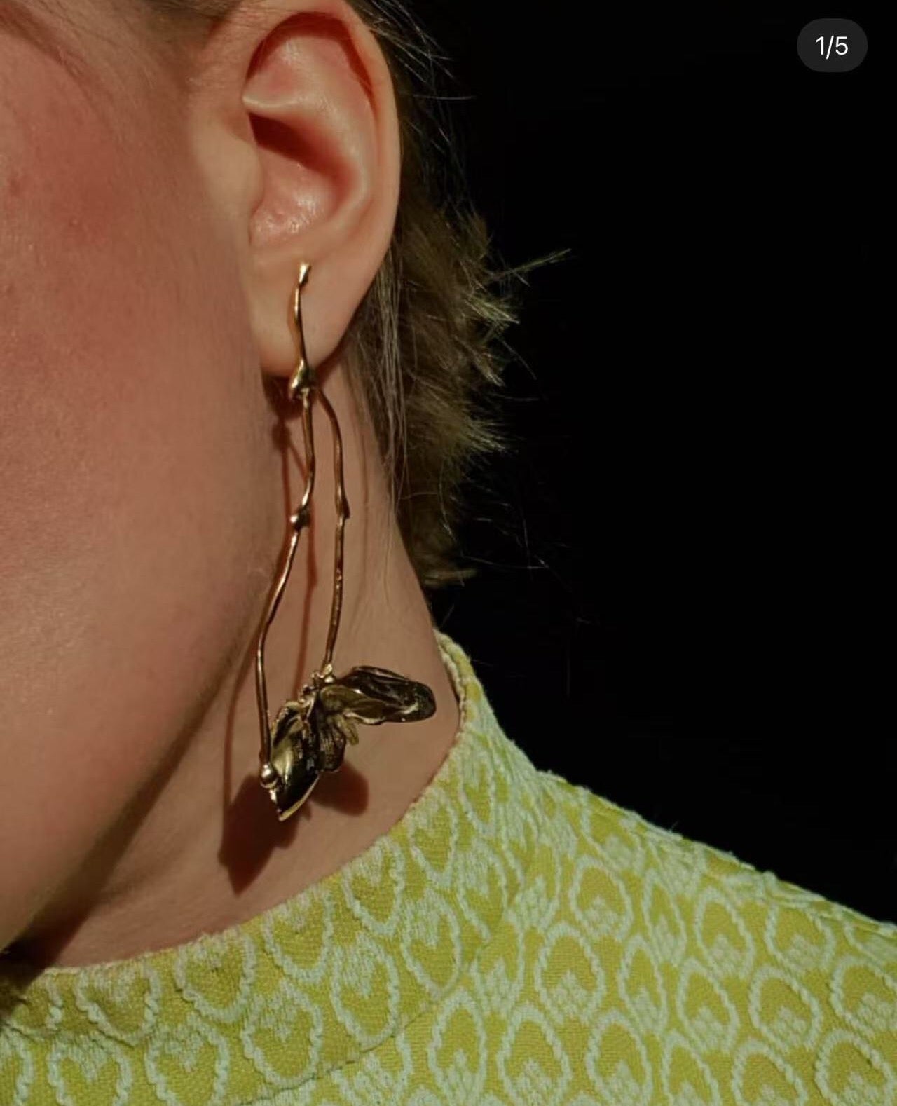 Asymmetrical Lotus Drop Earrings - floysun