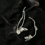 Asymmetrical Lotus Drop Earrings - floysun