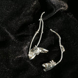 Asymmetrical Lotus Drop Earrings - floysun