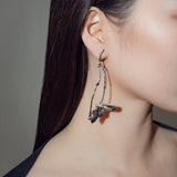Asymmetrical Lotus Drop Earrings - floysun