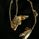 Asymmetrical Lotus Drop Earrings - floysun