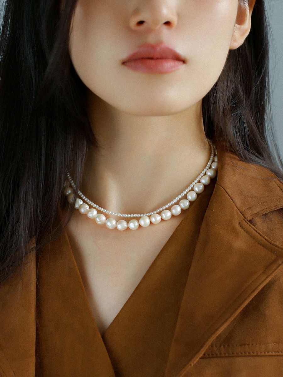Aurora AK 2.5 - 3mm Freshwater Pearls Necklace - floysun