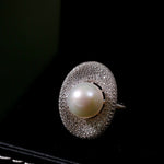 Aurora Edison Pearl Adjustable Ring - floysun