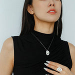 Aurora Edison Pearl Adjustable Ring - floysun