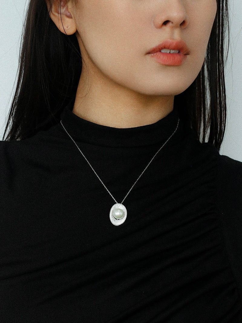 Aurora Edison Pearl Pendant Necklace - floysun