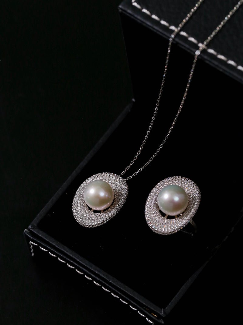 Aurora Edison Pearl Pendant Necklace - floysun