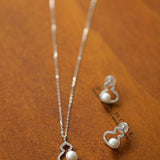 Aurora Freshwater AK Mini Gourd Stud Earrings - floysun