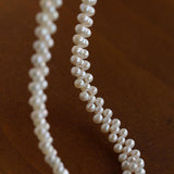 Aurora Lace Handwoven Pearl Necklace - floysun