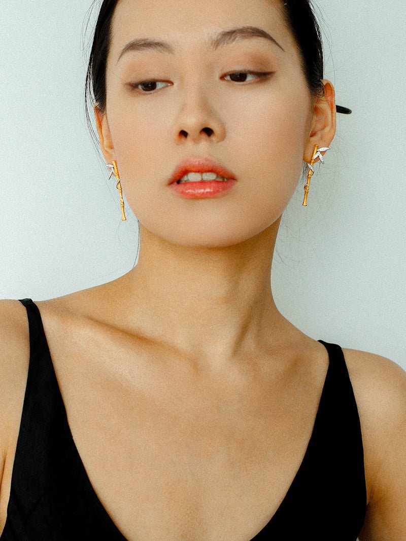 Bamboo Grace Earrings - floysun