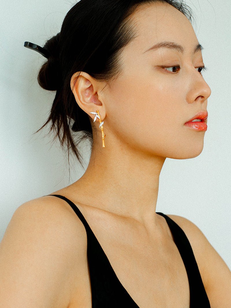 Bamboo Grace Earrings - floysun