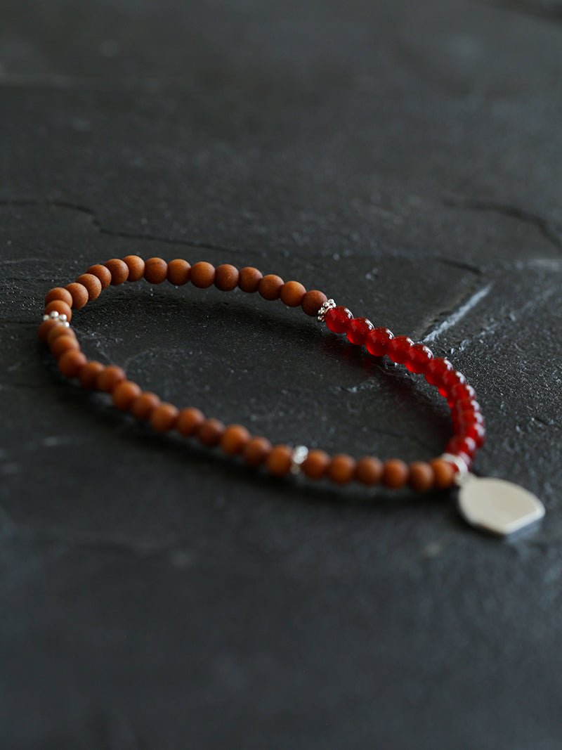 Barbie Sandalwood Freshwater Pearl & Agate Stretch Bracelet - floysun