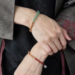 Barbie Sandalwood Freshwater Pearl & Agate Stretch Bracelet - floysun