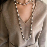 Baroque Mixed Color Pearl Necklace - floysun