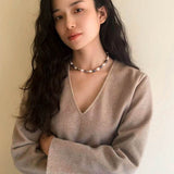 Baroque Mixed Color Pearl Necklace - floysun