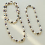Baroque Mixed Color Pearl Necklace - floysun