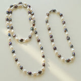 Baroque Mixed Color Pearl Necklace - floysun