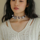 Baroque Mixed Color Pearl Necklace - floysun
