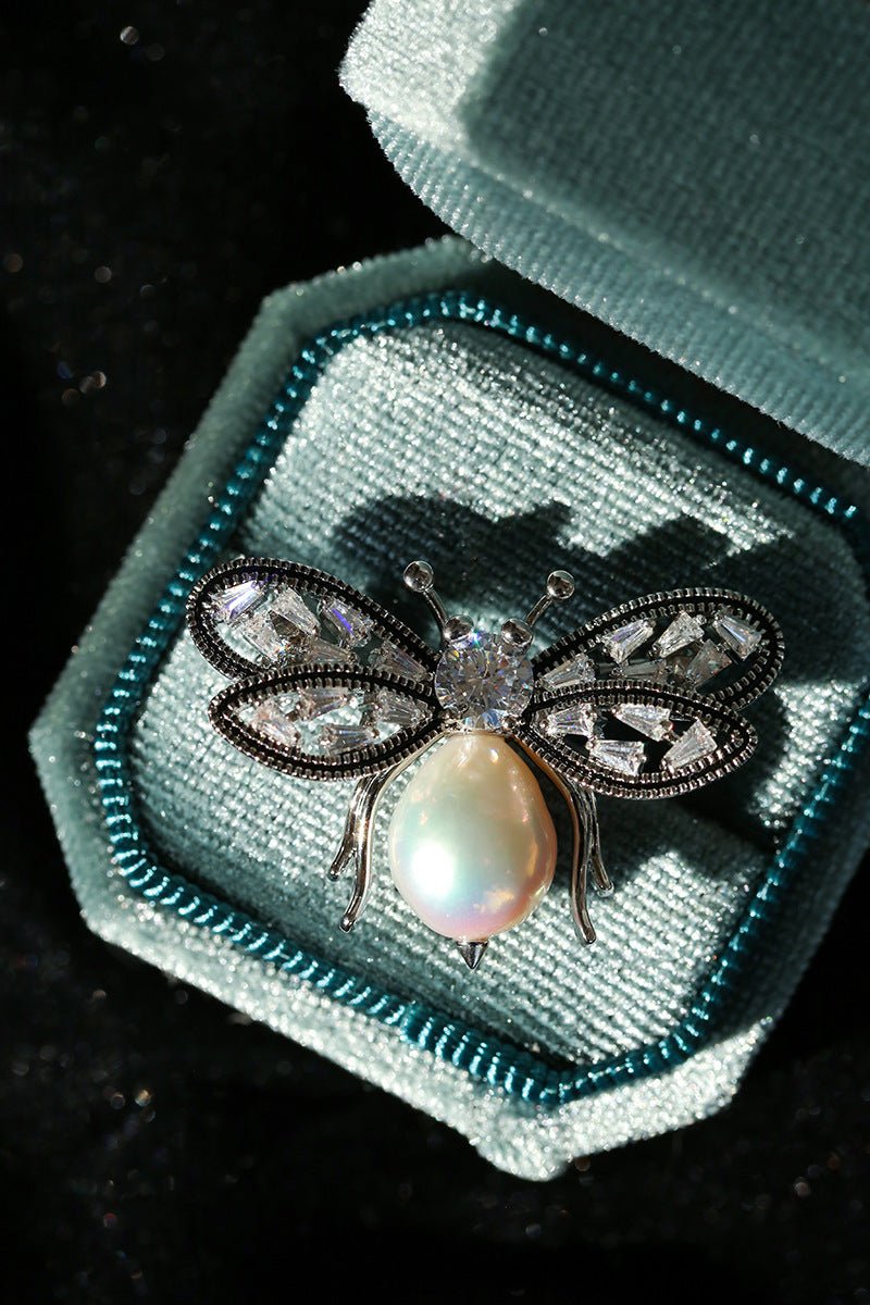 Bee & Pearl Brooch - floysun