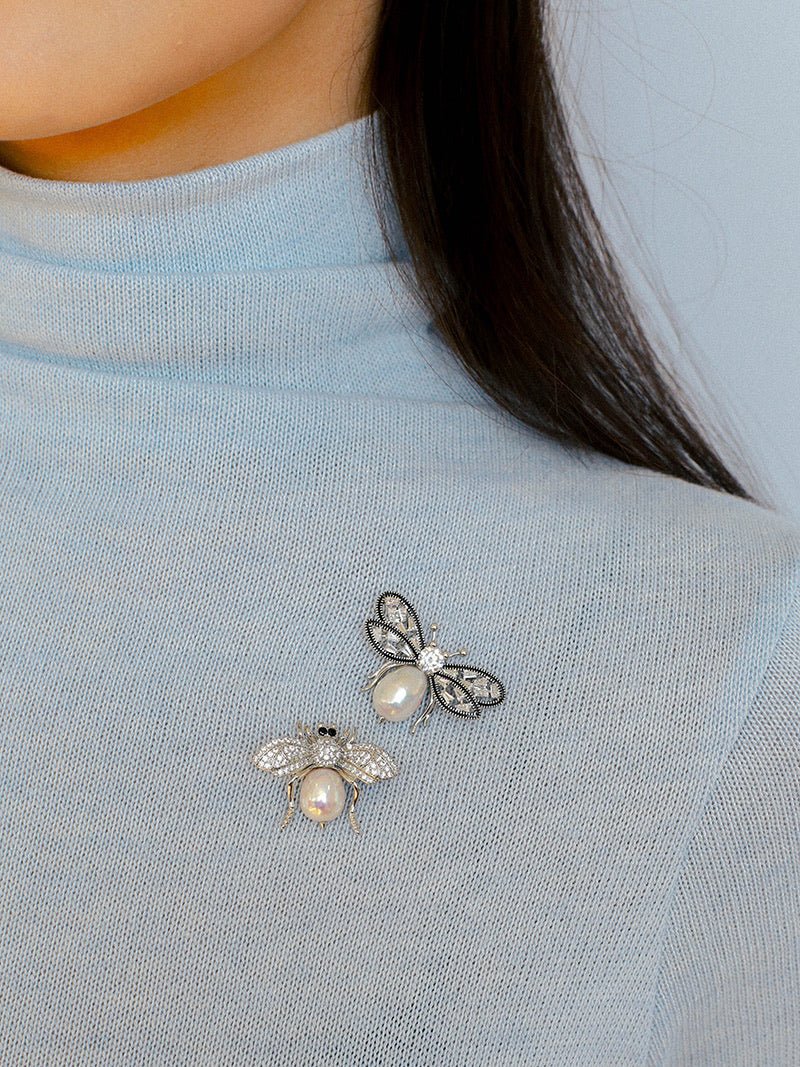 Bee & Pearl Brooch - floysun