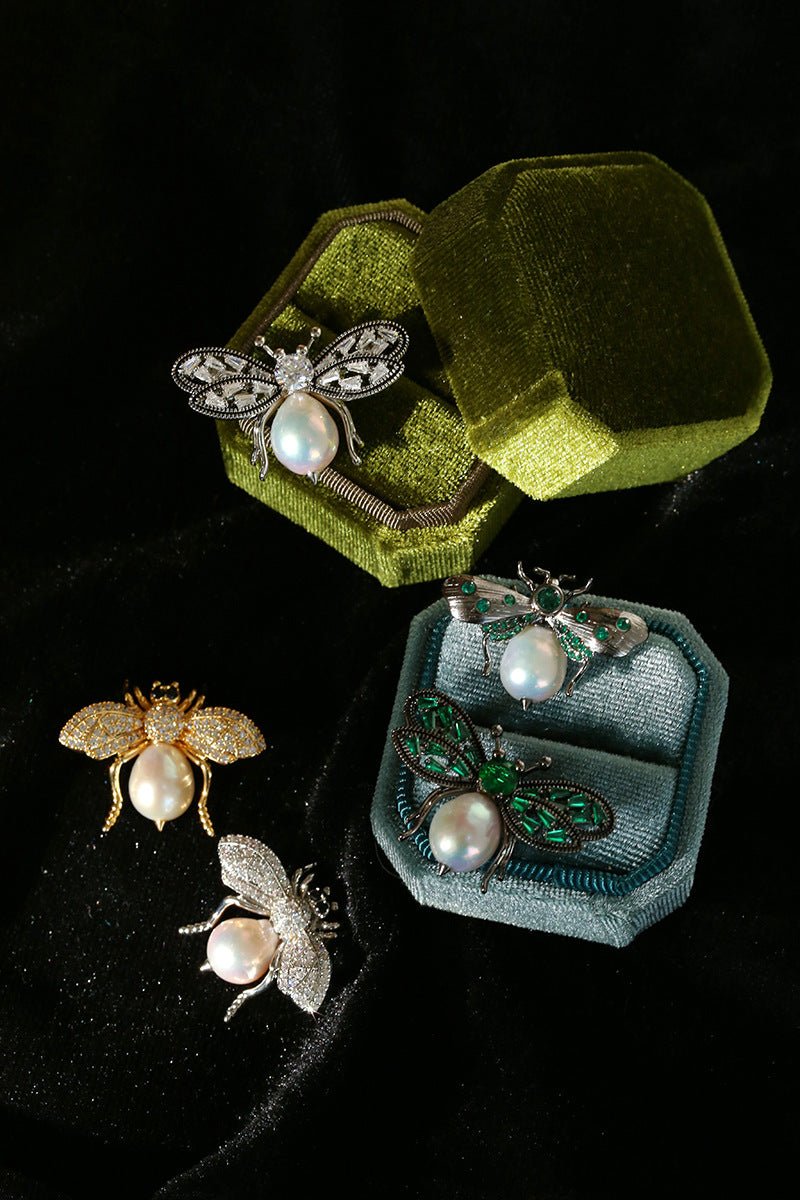 Bee & Pearl Brooch - floysun