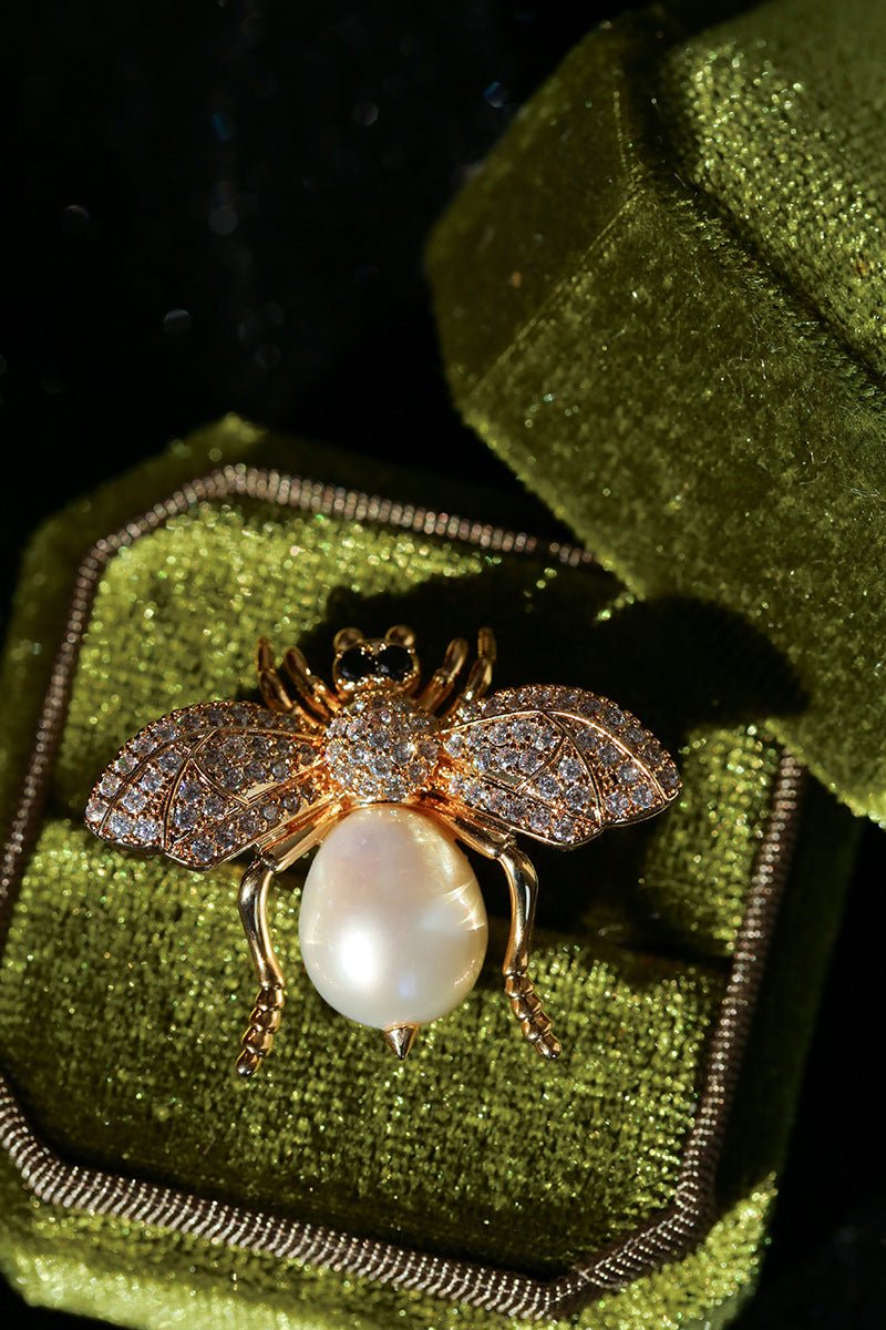 Bee & Pearl Brooch - floysun