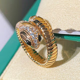 Black - Eyed Serpent Ring - floysun