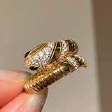 Black - Eyed Serpent Ring - floysun